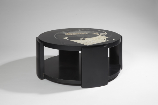 Gaston SUISSE (1896-1988) - Black Chinese lacquer coffee table, Circa 1931. 
